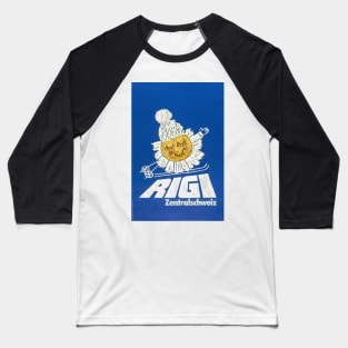 Rigi,Zentralschweiz, Ski Poster Baseball T-Shirt